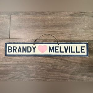 Brandy Melville Wood Sign